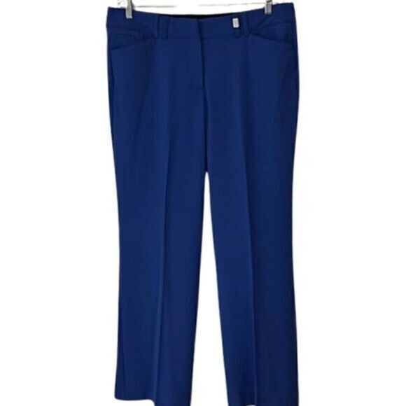Lane Bryant Royal Blue Dress Pants. Flat front. Size 16 Long - Picture 1 of 6
